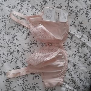 NWT Pale Pink Gorsenia Balconette Bra 34DD